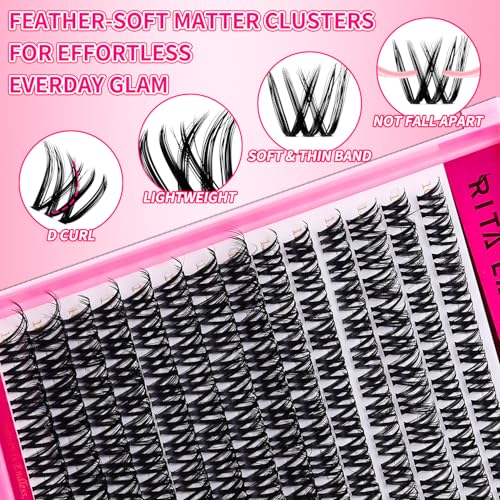 RITALASH Cluster Lashes - DIY Eyelash Extensions 10-18mm