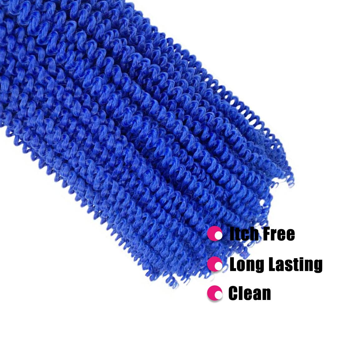 18Inch Passion Twist Hair 1Pack Passion Twist Crochet Hair Water Wave Crochet Hair (18 Inch (Pack of 1), Blue) …