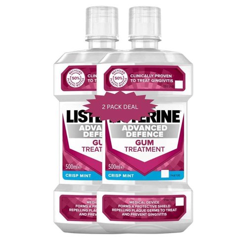 Advanced Defence Gum Treatment Mint Mouthwash 500ml | 16.9 Fl Oz *2 Pack Deal*