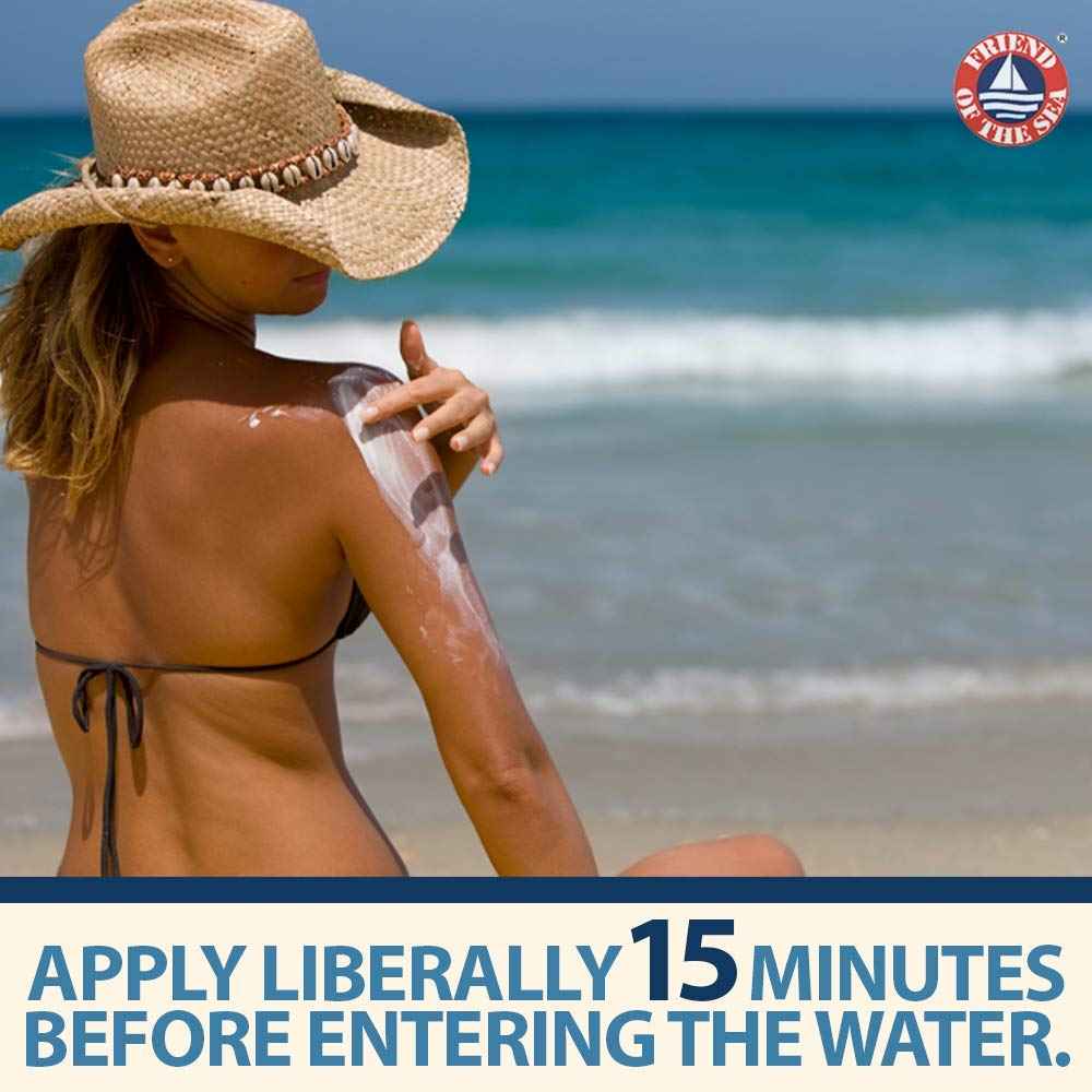 Safe Sea SPF50+ Kids sunscreen - Jellyfish and Sea lice protective lotion. Very Water Resistant, Sensitive skin Reef-Safe Sunscreen. Oxybenzone and Octinoxate free, Paraben free, 4 fl. Oz. Pack of 2