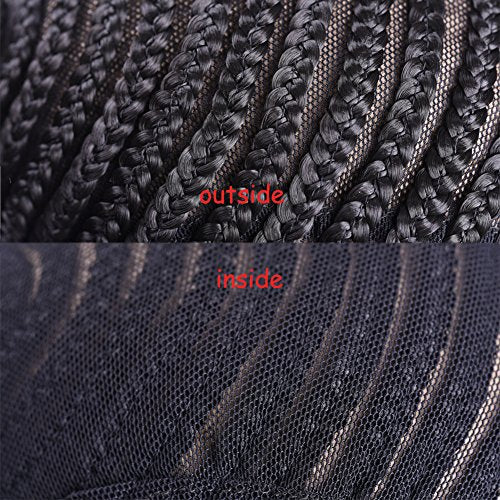 Refined Braided Wig Caps Crotchet Cornrows Cap For Easier Sew In Caps for Making Wig Glueless Hair Net Liner Crochet Wig Caps(Cornrows Caps 1pcs)