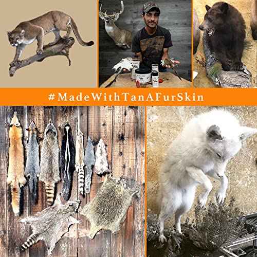 Tan-a-Fur Skin Kit by Advanced Tanning Solutions - Deluxe Tanning Set for Squirrel, Rabbit, Fox, Raccoon, Coyote Skins, Professional Finish