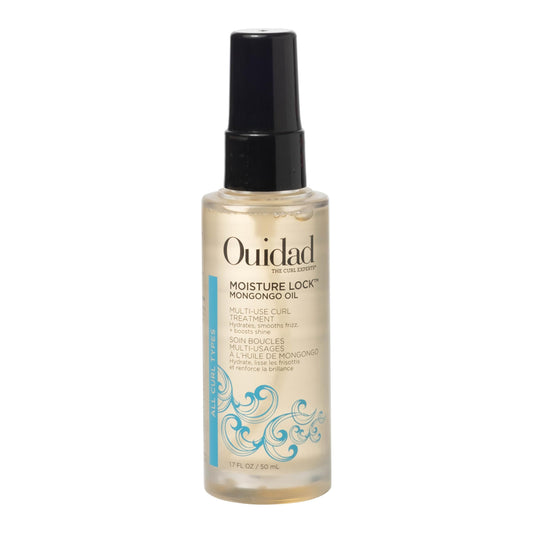 Ouidad Moisture Lock Mongongo Hair Oil for Curly Hair, 1.7 fl oz, Multi-Use Leave-In Treatment, Fast-Absorbing Elixir, Hydrates, Smoothes, Strengthens & Restores Natural Luster, All Curl Types