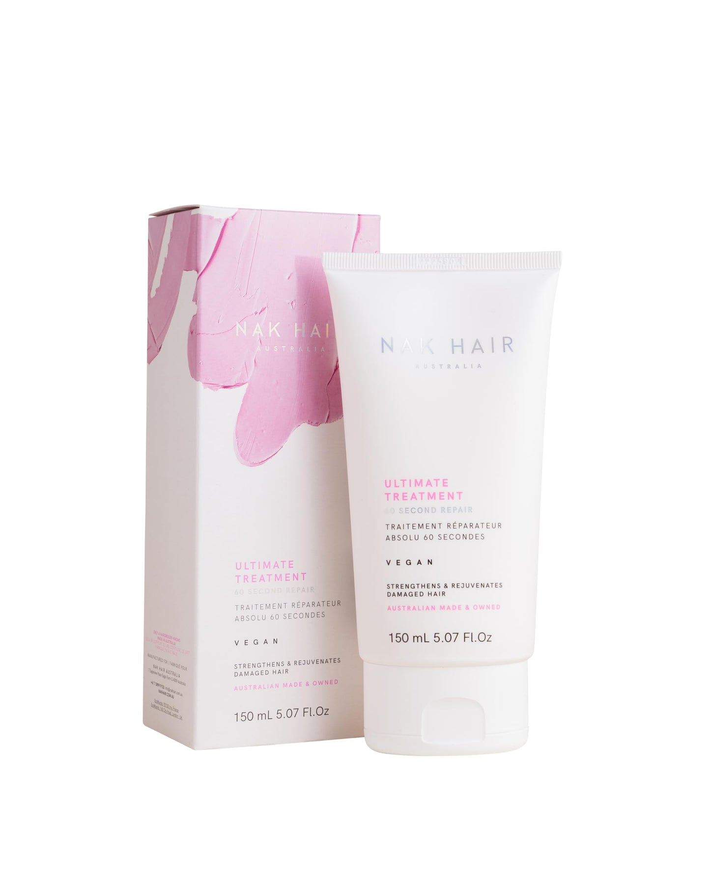 NAK Hair Ultimate Treatment 60 Second Repair 150ml - Rejuvenating Hair Mask Conditioner