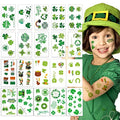 St. Patrick's Day Temporary Tattoos, 20 Sheets Shamrock Design