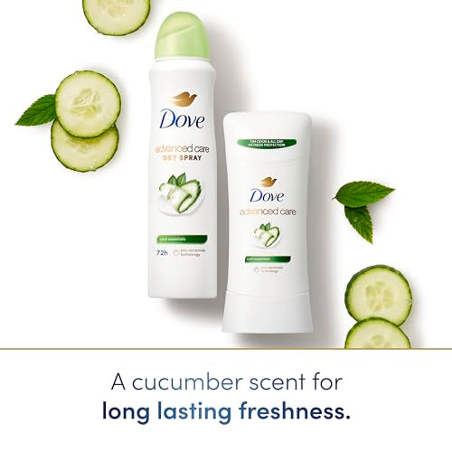 Dove Advanced Care Cool Essentials Antiperspirant Dry Spray 4 Pack