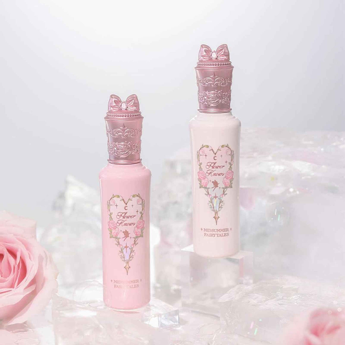 Flower Knows Midsummer Fairytales Liquid Highlighter(Multichrome),Highlighter Makeup,Pearlescent Face & Body Illuminator,Blendable & Long-lasting face Highlighter for All Skin Tones(04 Fairy Whisper)