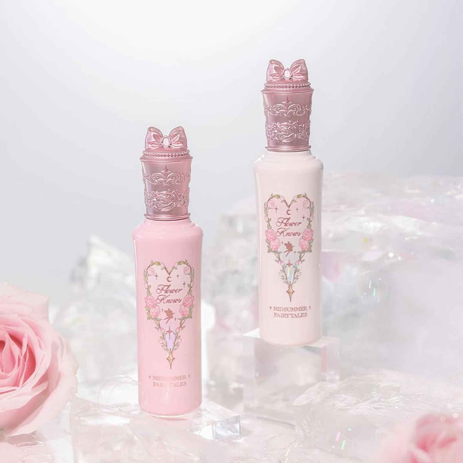 Flower Knows Midsummer Fairytales Liquid Highlighter(Multichrome),Highlighter Makeup,Pearlescent Face & Body Illuminator,Blendable & Long-lasting face Highlighter for All Skin Tones(04 Fairy Whisper)