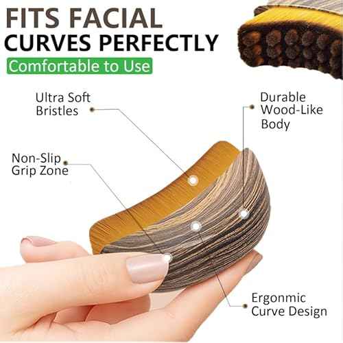 Lymphatic Contour Face Brush for Sculpting ? Anti-Puffiness, Detox & Lift, Improves Skin Glow & Absorption ? Precision-Fit Massager for Daily Tension Relief (Gray)