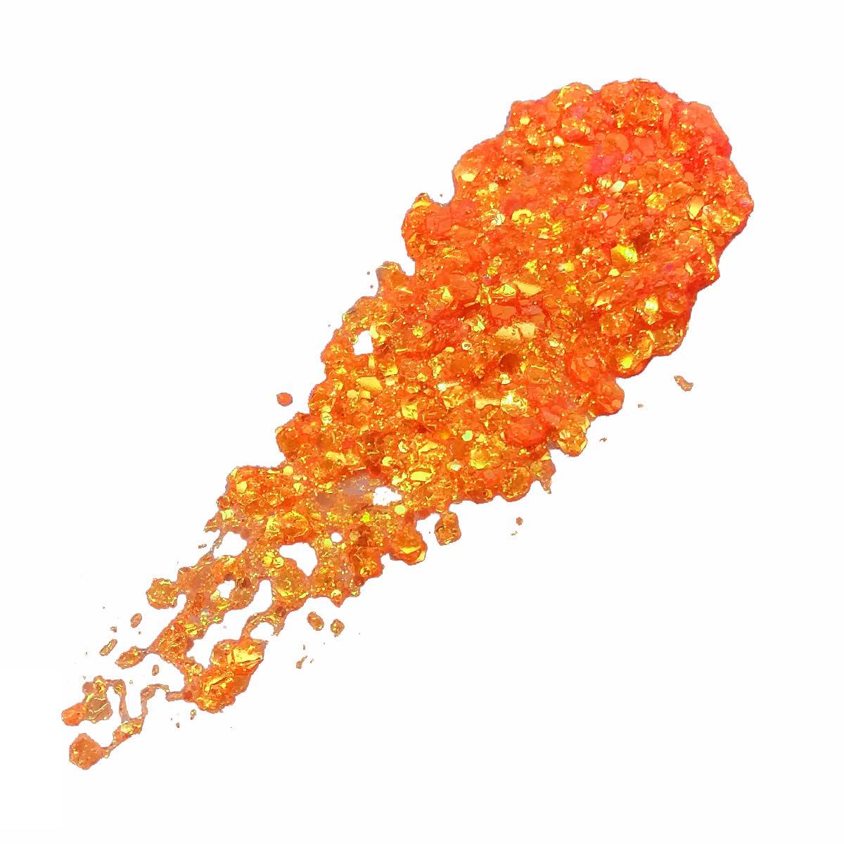 Neon Orange - Holographic Body Glitter Gel for Body, Face, Hair - Vegan & Cruelty Free - Electric Bliss Beauty (Neon Orange)