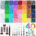 Zefy 40-Color Bedazzling Kit: 10000 Pcs 5mm Flatback Rhinestones