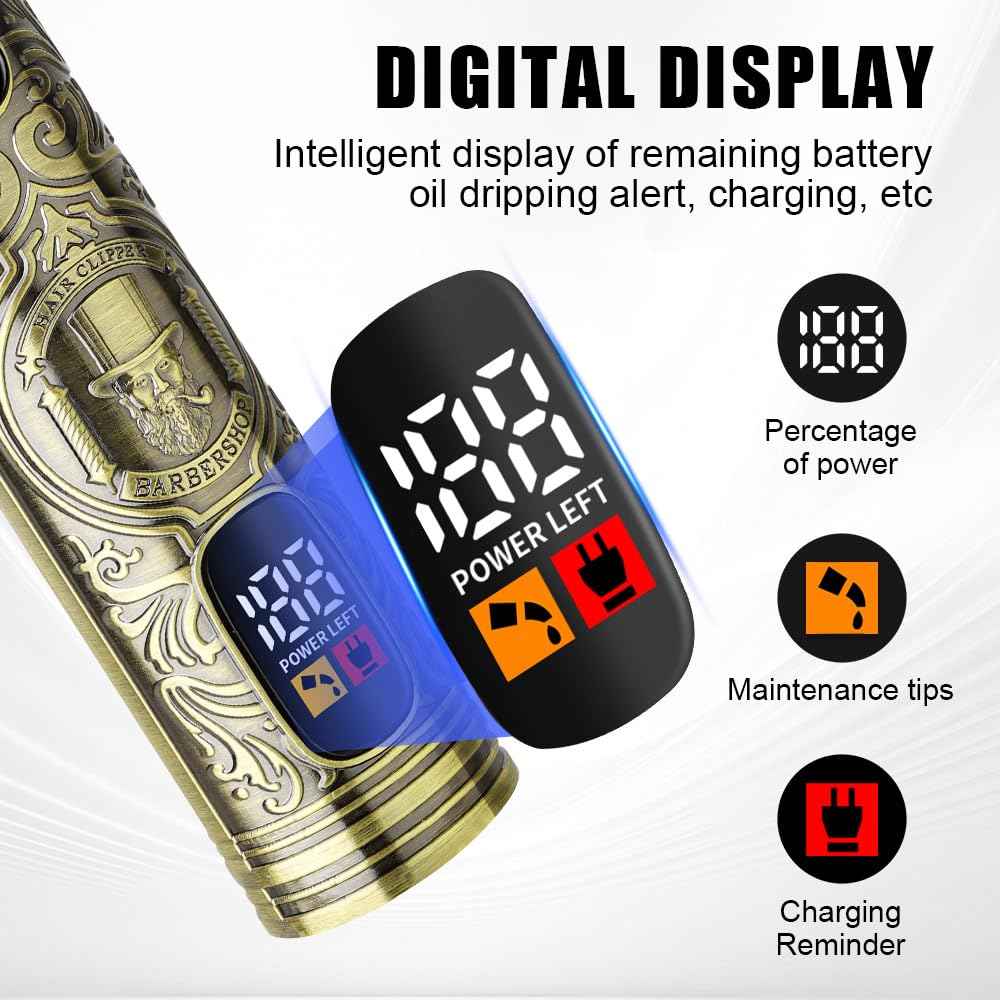 HIENA PRO Beard Trimmer for Men, Electric Razor & Shavers for Men, Cordless T-Blade Hair Clipper Set, Mens Grooming Kit for Shaving Face, Mustache, Body, Ear, Hair,Nose Trimmer