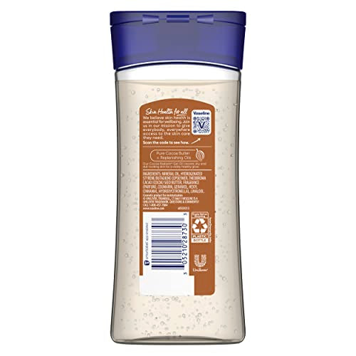 Vaseline Intensive Care Cocoa Radiant Pack of 3 for Glowing Skin Body Gel Oil Made with Pure Cocoa Butter + Replenishing Oils 6.8 oz, (Pack of 6)