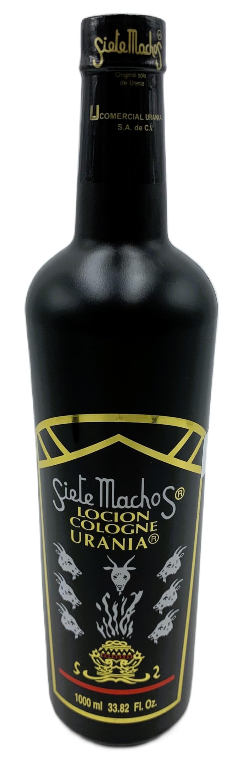 Siete Machos URANIA Original Cologne 33.82oz (1000ml) (1 Pack)