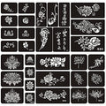 Henna Tattoo Stencil Kit, 6 Sheets 100+ Patterns