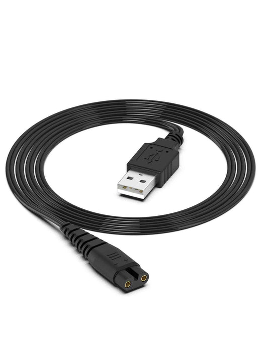 USB Charger Cord Compatible with Hatteker Cordless Pro Hair Clippers Beard Trimmer RFC-588 RFC-598 RFC-690 RFC-692 RFC-696 RSCX-7568 RSCX-9598 Shaver Razor Power Charging Cable Replacement Black 5FT