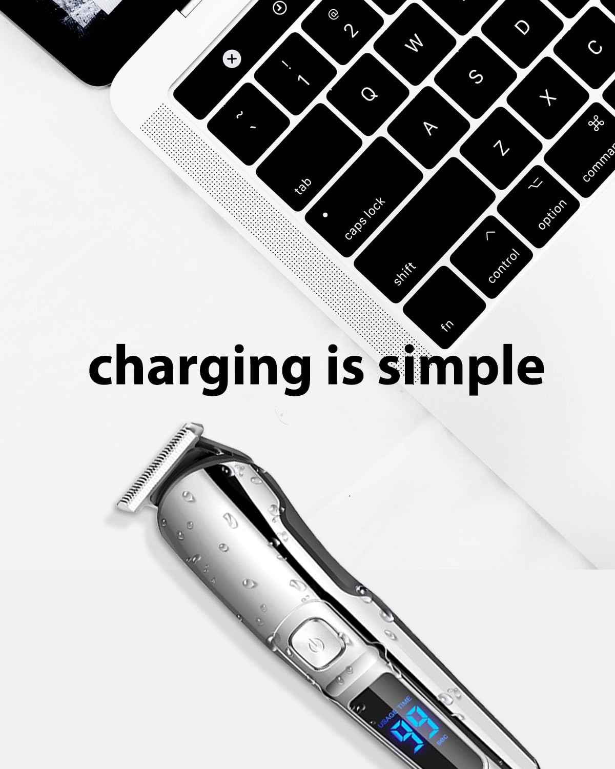 wotdmu 5V Charger Replacement for Ufree Beard Trimmer Charger Cord, USB Charger Cable Compatible with Ufree U-1176 Shaver with 1 Cleaning Brush, 3.3ft Power Cord