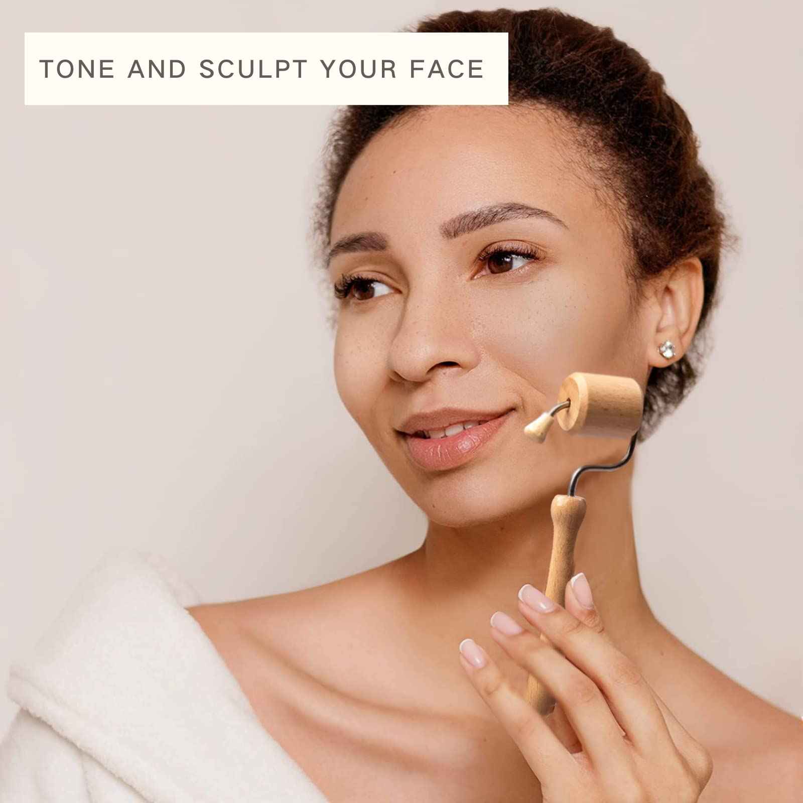 Allshow Wood Facial Therapy Kit, 7 Pcs Maderoterapia Facial Kit, Face Wood Therapy Set, Wooden Face Sculpting Set- Aging Wrinkles, Puffiness Facial Skin Massager