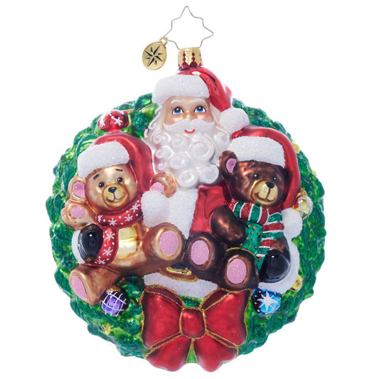 Christopher Radko Hand-Crafted European Glass Christmas Tree Decorative Ornament, Wreath of Forever Love - Dave Thomas Adoption 2024