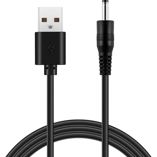 Kisumi Charger Cord Replacement for Bitvae D2/R1/R2/S2 Electric Toothbrush, C2/C5/C6 Water Flosser, Compatible with Fairywill, Vekkia, Mornwell, SEAGO & More, Black, 1 Pack