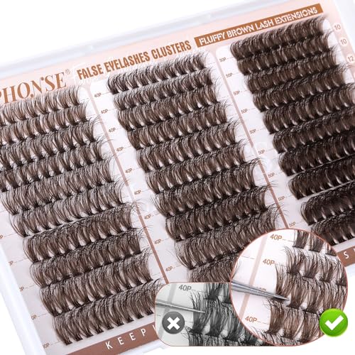 ALPHONSE Lash Clusters FLuffy Cluster Eyelash Extensions Volume Individual Lashes Clusters DIY Lash Extensions for Beginners Pestañas Pelo a Pelo