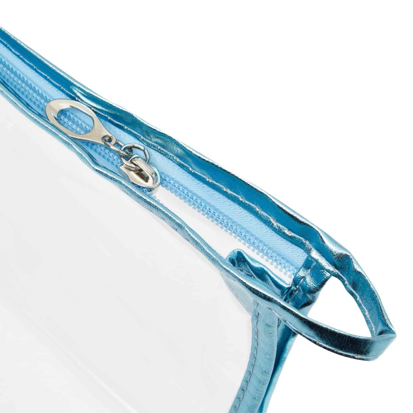 Glamlily 10 Pack Clear Cosmetic Bags with Zipper for Makeup, Travel Size Toiletries (5 Colors, 9.6 x 2 x 5.5 In)