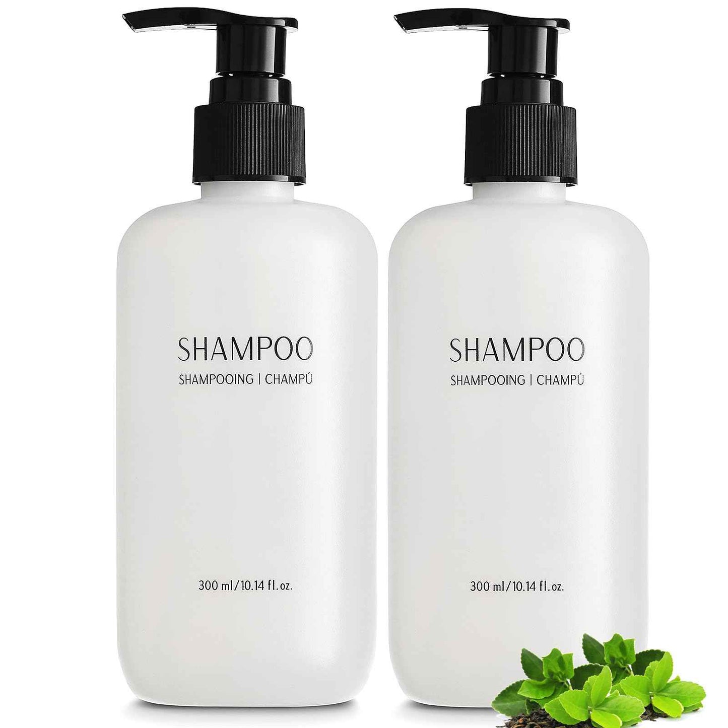 Shampoo Conditioner Body Wash and Lotion Kit 4 Pump Bottles Per Case Each 10.14 Fl oz/300 ML Aloe vera, Green Tea Extract Infused Hotel Toiletries