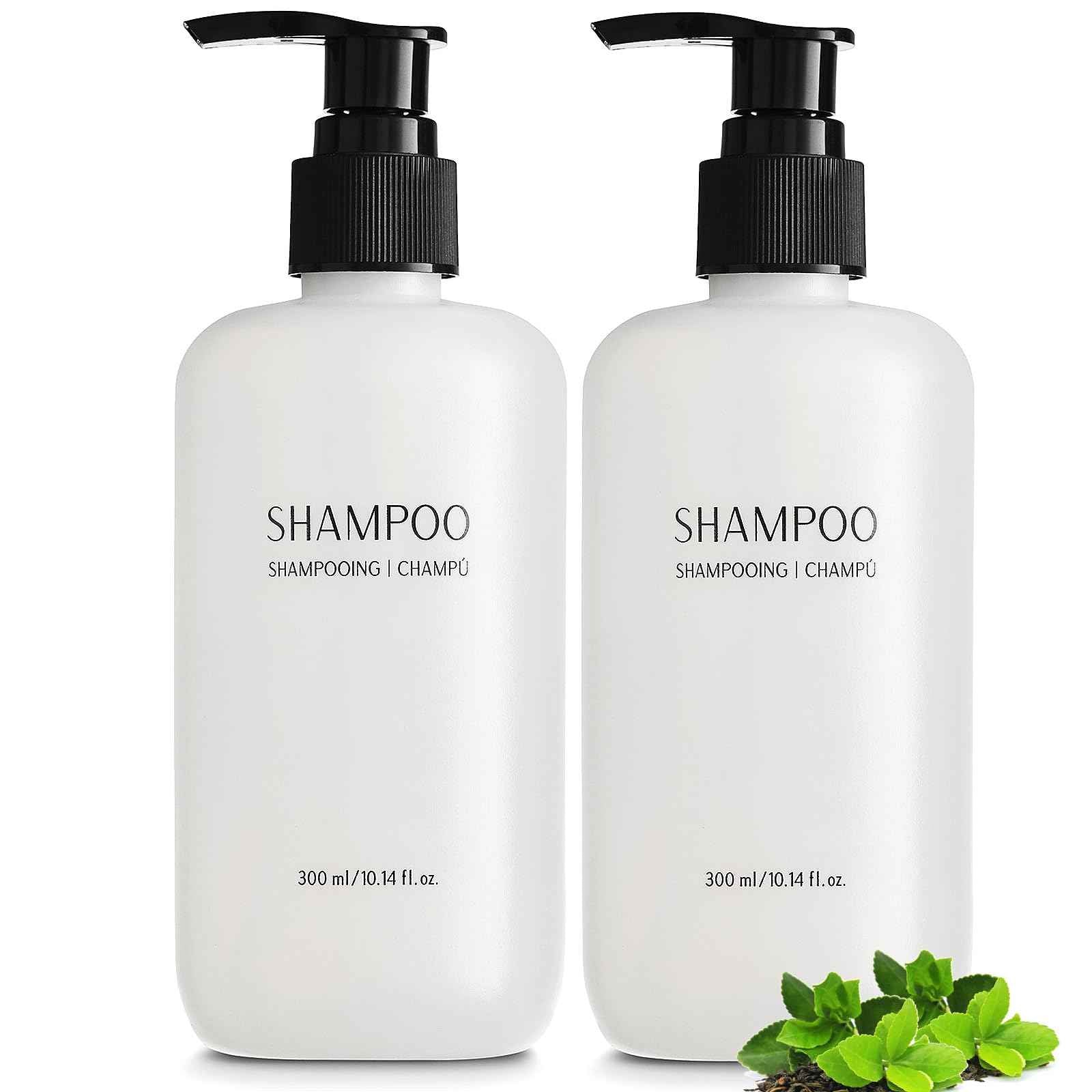 Shampoo Conditioner Body Wash and Lotion Kit 4 Pump Bottles Per Case Each 10.14 Fl oz/300 ML Aloe vera, Green Tea Extract Infused Hotel Toiletries