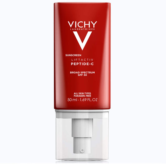 Vichy LiftActiv Sunscreen Peptide-C Face Moisturizer with SPF 30, Anti Aging Face Cream with Peptides & Vitamin C to Brighten & Firm Skin, Reduce Wrinkles & Dark Spots