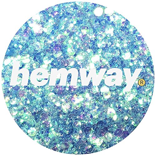 Hemway Mermaid Pink Mix Glitter Chunky Multi Purpose Dust Powder Arts & Crafts Wine Glass Decoration Weddings Flowers Cosmetic Face Eye Body Nails Skin Hair Festival 100g