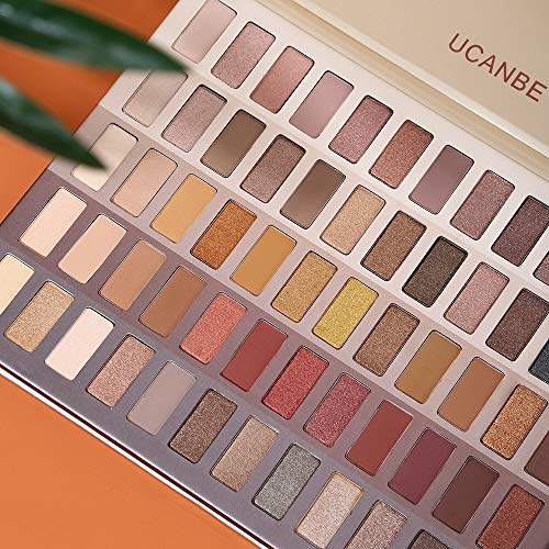 UCANBE 60-Color Neutral Eyeshadow Palette - Matte & Shimmer