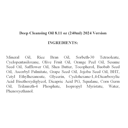 Generic Deep Cleansing Oil 8.11 oz (240ml) 2024 Version + Deep Cleansing Oil Refill 7.1 oz (210ml) 2024 version