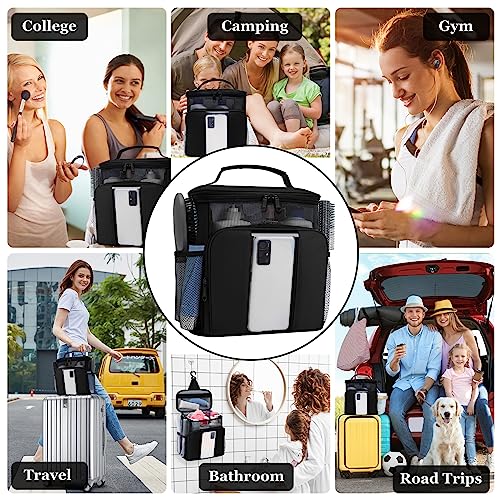 Shower Caddy Toiletry Bag with Hanging Hook | Water-Resistant Travel Organizer