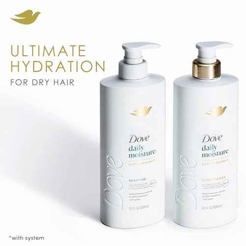 Dove Shampoo Coconut & Hydration for Dry Hair with Bio-Protein Care Technology and Coconut Oil 28 Fl Oz