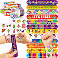 Cinco de Mayo Party Favor Set - 48 Tattoos & 24 Slap Bracelets