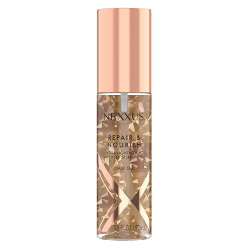 Nexxus Anti-Humidity Spray Epic Shine 8 oz & Ultra Lightweight Hair Oil Repair & Nourish 3.3 fl oz Bundle