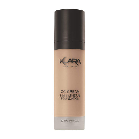 Klara Cosmetics CC Cream Foundation Medium long lasting poreless built-in primer with sun protection