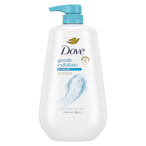 Dove Gentle Exfoliating Body Wash, 30.6 oz | 24-Hour Hydration