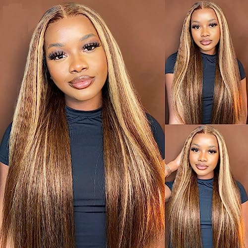 P30/613 Human Hair Bundles Color #30 Straight Human Hair Bundle Light Brown Straight Bundle 14 16 18 Inch Mixed Length 3 Bundles