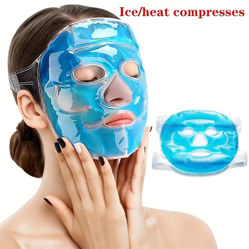 Reusable Gel Face Mask - Hot Cold Compress for Puffiness