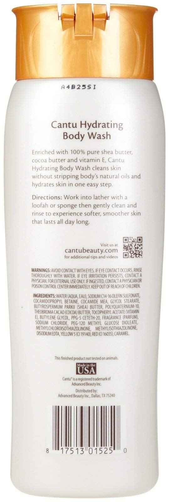 Cantu Shea Butter Hydrating Body Wash,13.5 oz