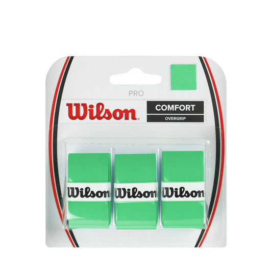 Wilson Pro Tennis Racket Overgrip - 3 Pack, Green