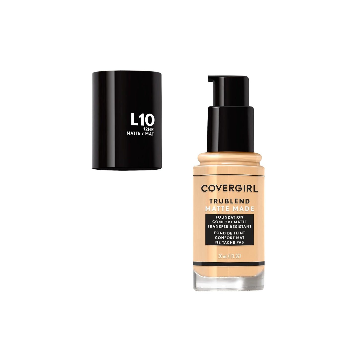 COVERGIRL TruBlend Matte Made Liquid Foundation, Fair Porcelain, 1 Fl Oz