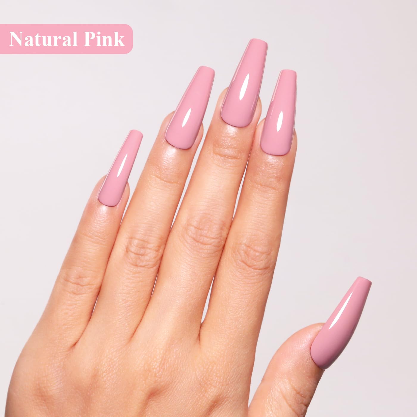 Imtiti Nude Gel Nail Polish, 15ML Natural Pink Gel Polish Soak Off LED UV Nail Gel Polish Autumn Winter Gel Nail Polish DIY Nail Art Starter Manicure Salon Gel Nail Kit