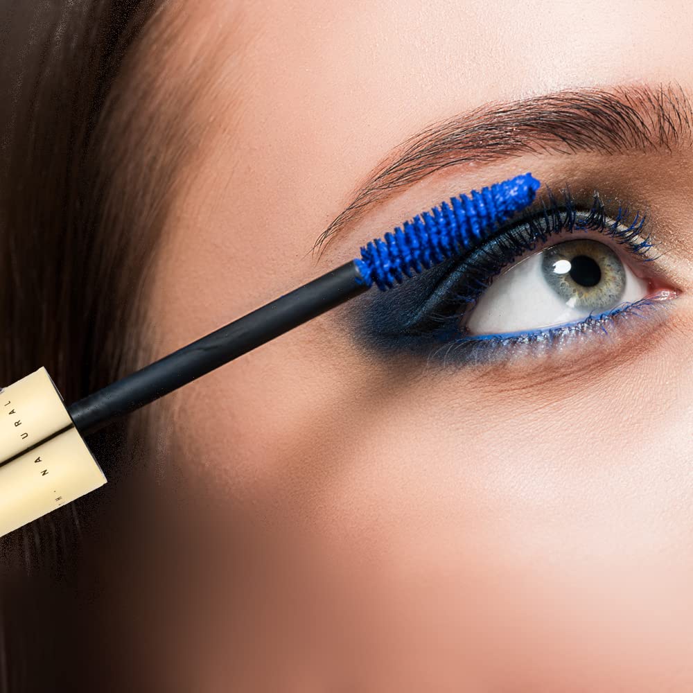 Vegan Blue Mascara for Sensitive Eyes, Natural Hypoallergenic mascara, Buildable Lengthening and Volumizing for Natural Looking, Cruelty Free, Ophthalmologist Tested- By Gaya cosmetics