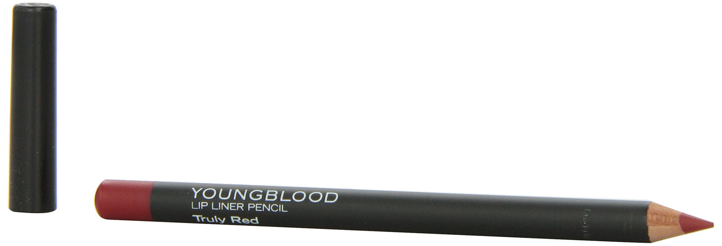 Youngblood Clean Luxury Cosmetics Lip Liner Pencil, Truly Red | Long Lasting Creamy Matte Lip Liner Pencil | Cruelty Free, Paraben Free, Gluten Free, Vegan