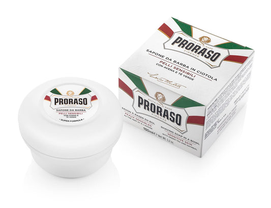 Proraso Shaving Soap in a Bowl, Sensitive Skin, 5.2 Oz