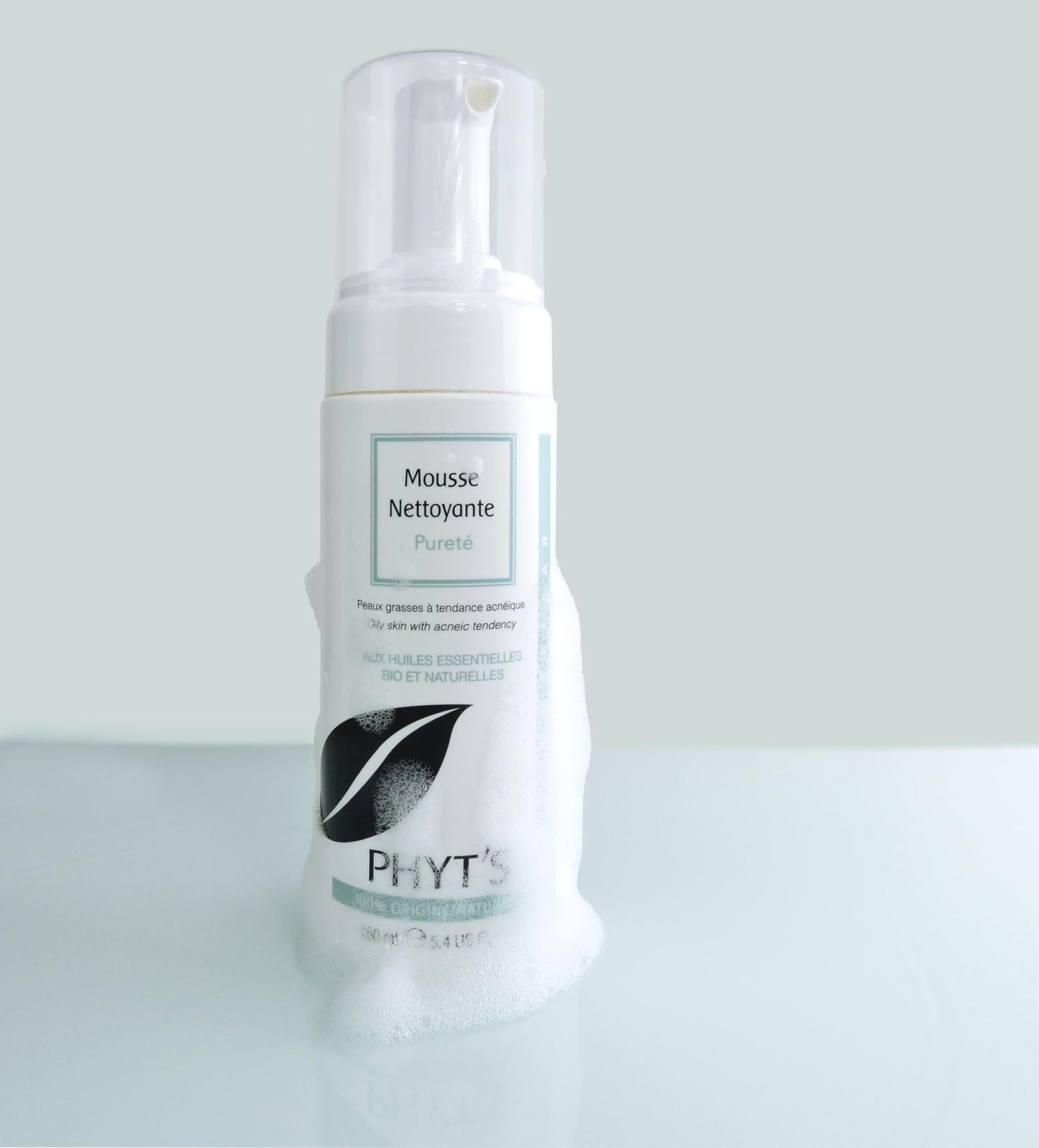 Phyt's Purity Cleansing Foam - Face Wash with Essential Oils - Soap-Free Face Cleanser with Astringent and Purifying Plant Extracts - 5.4 oz