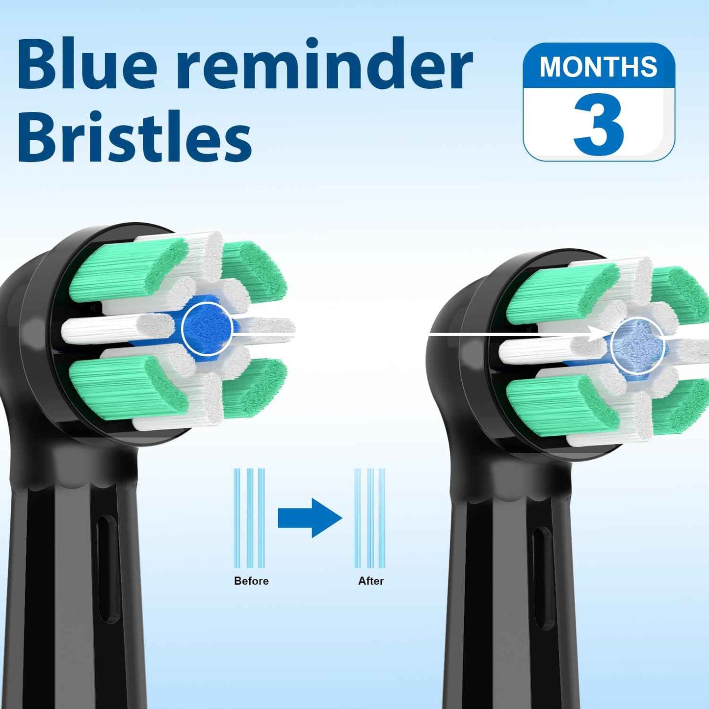 Lanveda Replacement Heads Compatible with 2 3 4 5 6 7 8 9 10 Series Electric Toothbrush Handles