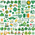 St Patricks Day Temporary Tattoos, 23 Sheets 100+ Pcs Glitter Shamrock